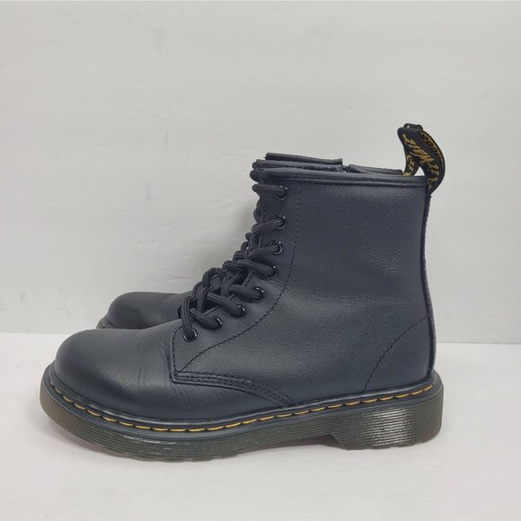 Dr. Martens 1460 Junior Youth Smooth Leather Lace-Up Combat Boots US Size 2 - Picture 2 of 10